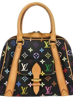 Louis Vuitton Black Monogram Multicolor Priscilla Handbag M40097